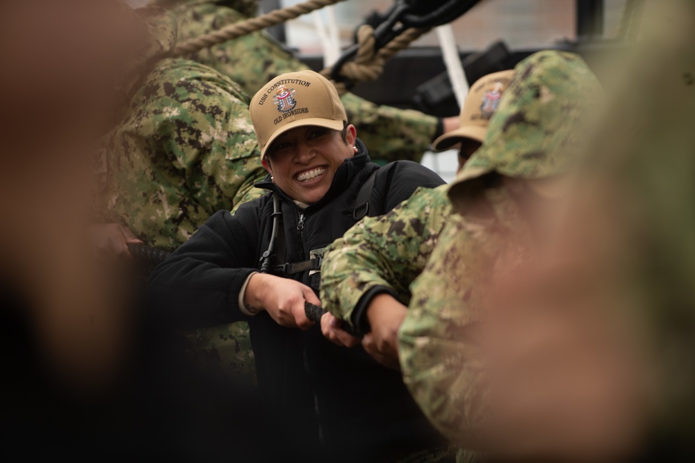 USS Constitution hosts Chief Petty Officer Heritage Weeks