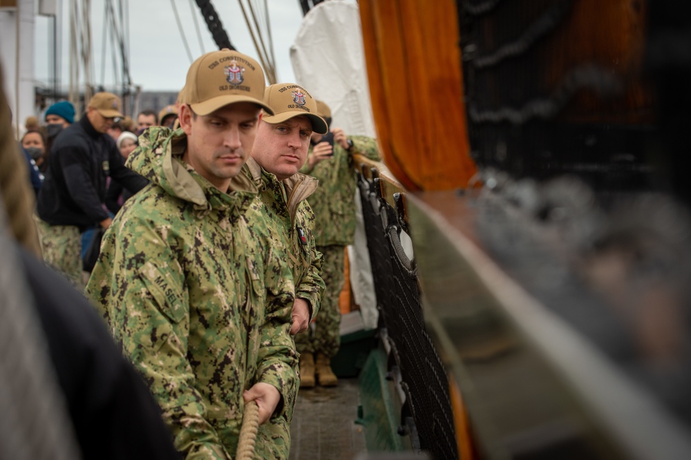 USS Constitution hosts Chief Petty Officer Heritage Weeks