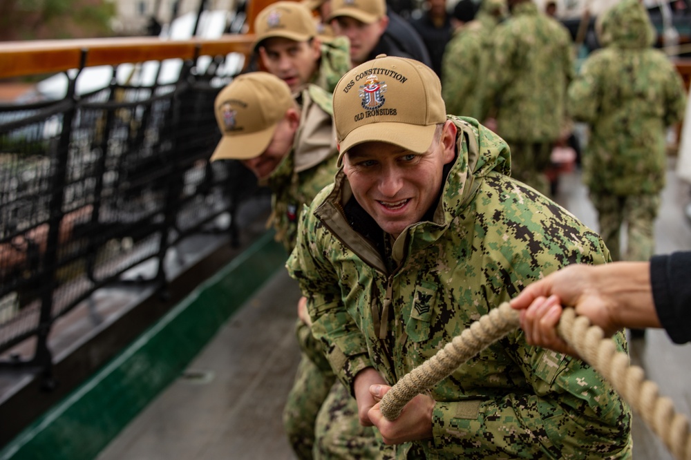 USS Constitution hosts Chief Petty Officer Heritage Weeks