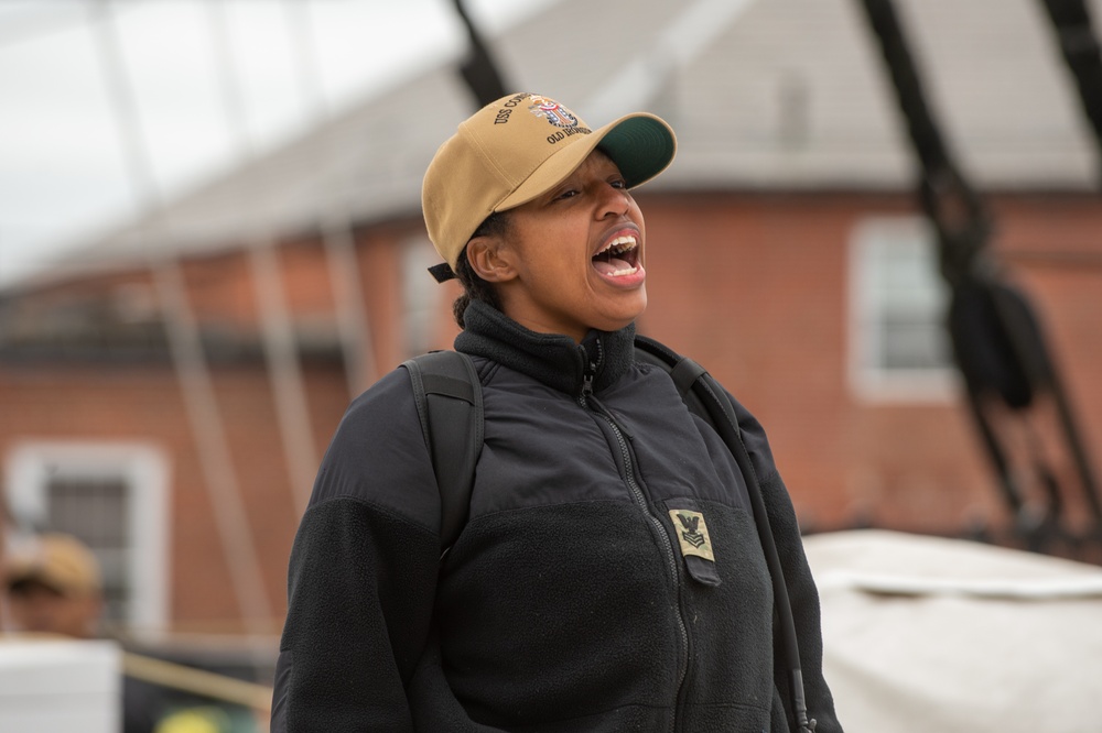 USS Constitution hosts Chief Petty Officer Heritage Weeks