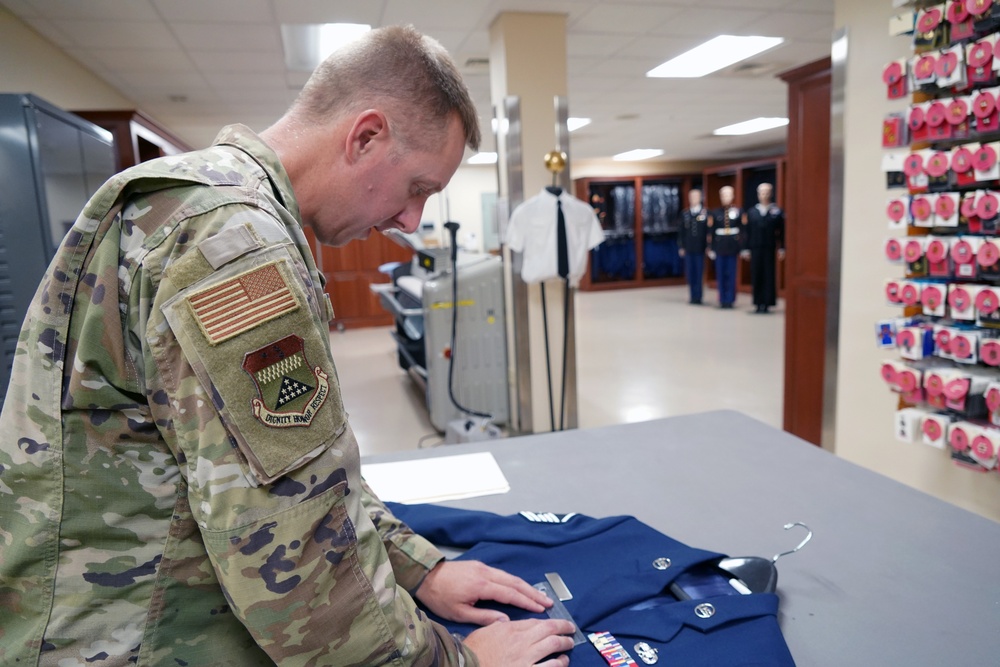 AFMAO prepares uniforms for the fallen