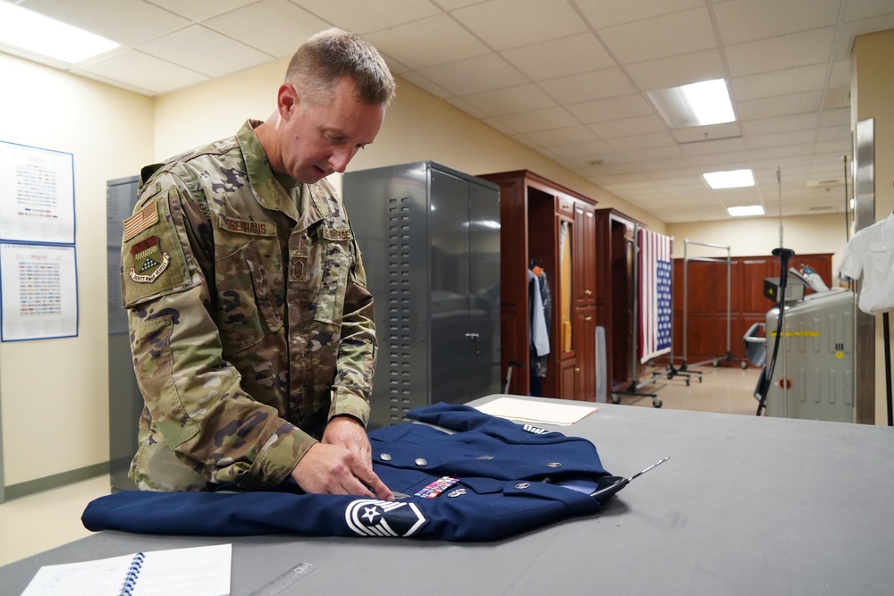 AFMAO prepares uniforms for the fallen