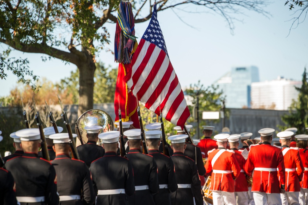 Barracks Marines pay final tribute to repatriated WWII PFC