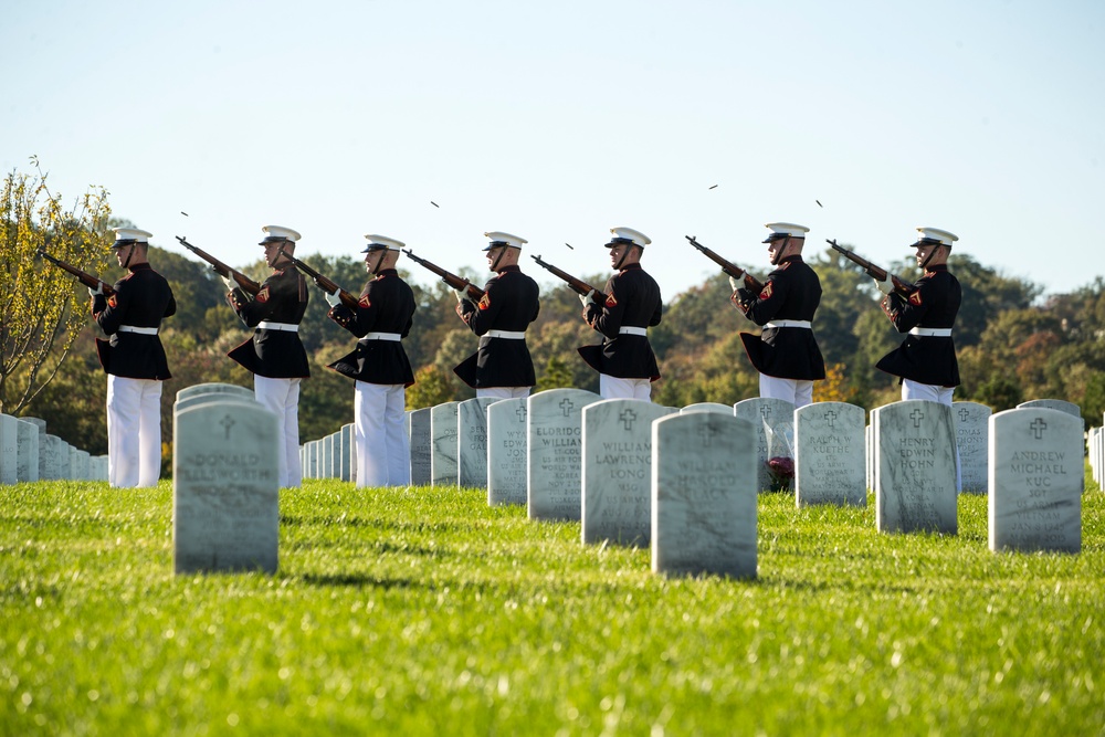 Barracks Marines pay final tribute to repatriated WWII PFC