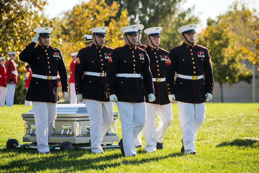 Barracks Marines pay final tribute to repatriated WWII PFC