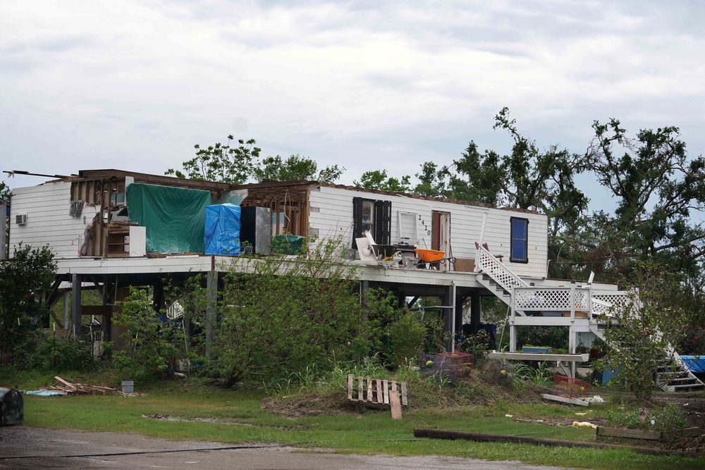 Hurricane Ida Storm Damage in Pointe Aux Chenes