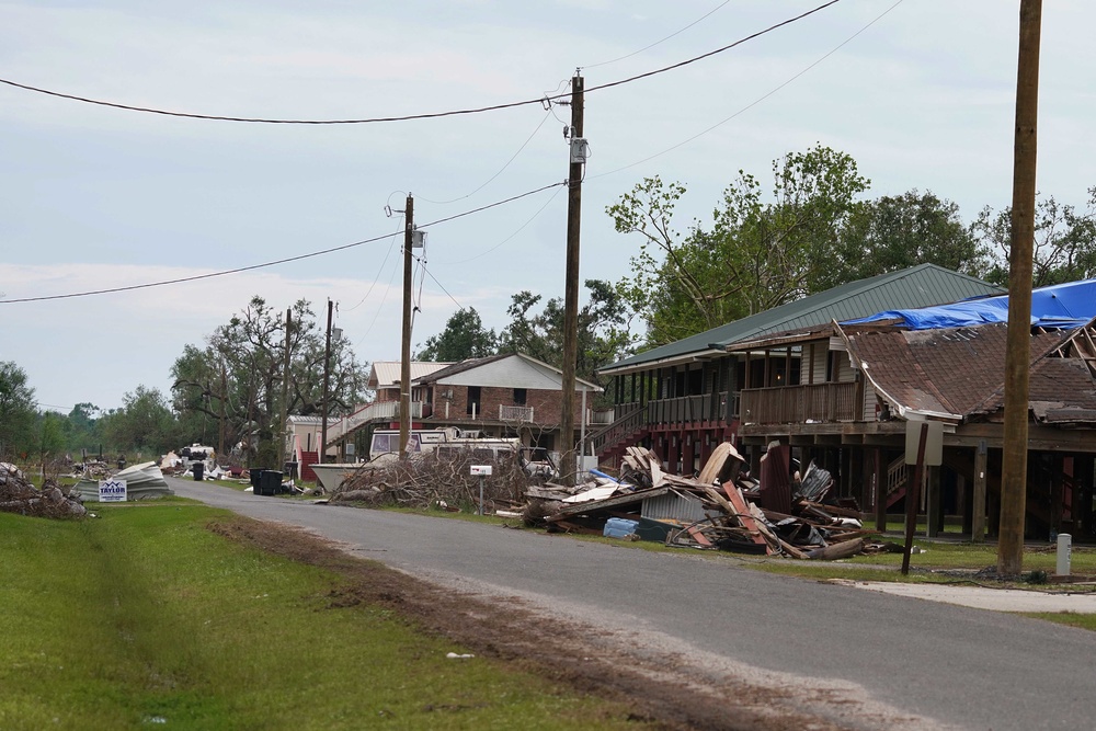 Hurricane Ida Storm Damage in Pointe Aux Chenes