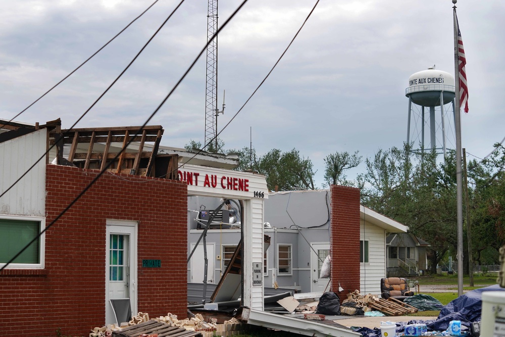 Hurricane Ida Storm Damage in Pointe Aux Chenes