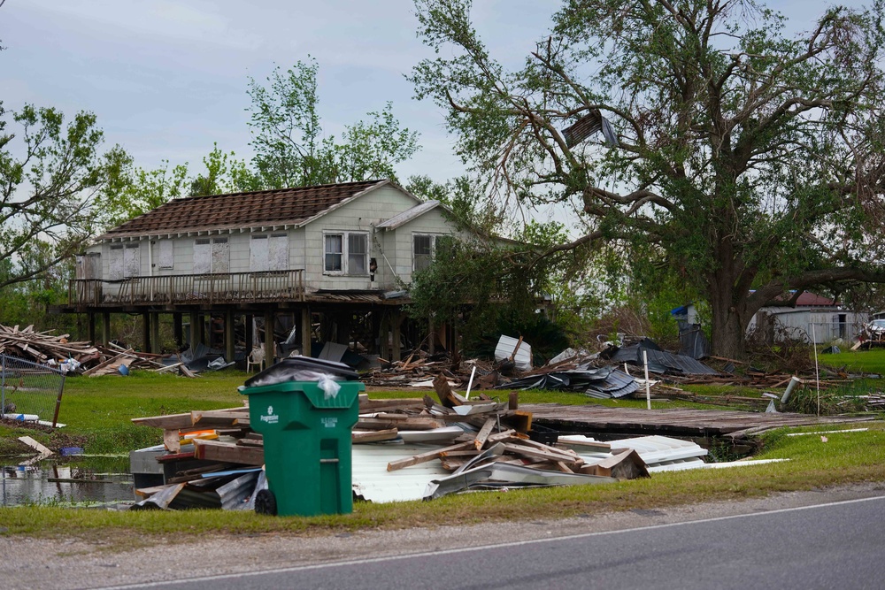 Hurricane Ida Storm Damage in Pointe Aux Chenes