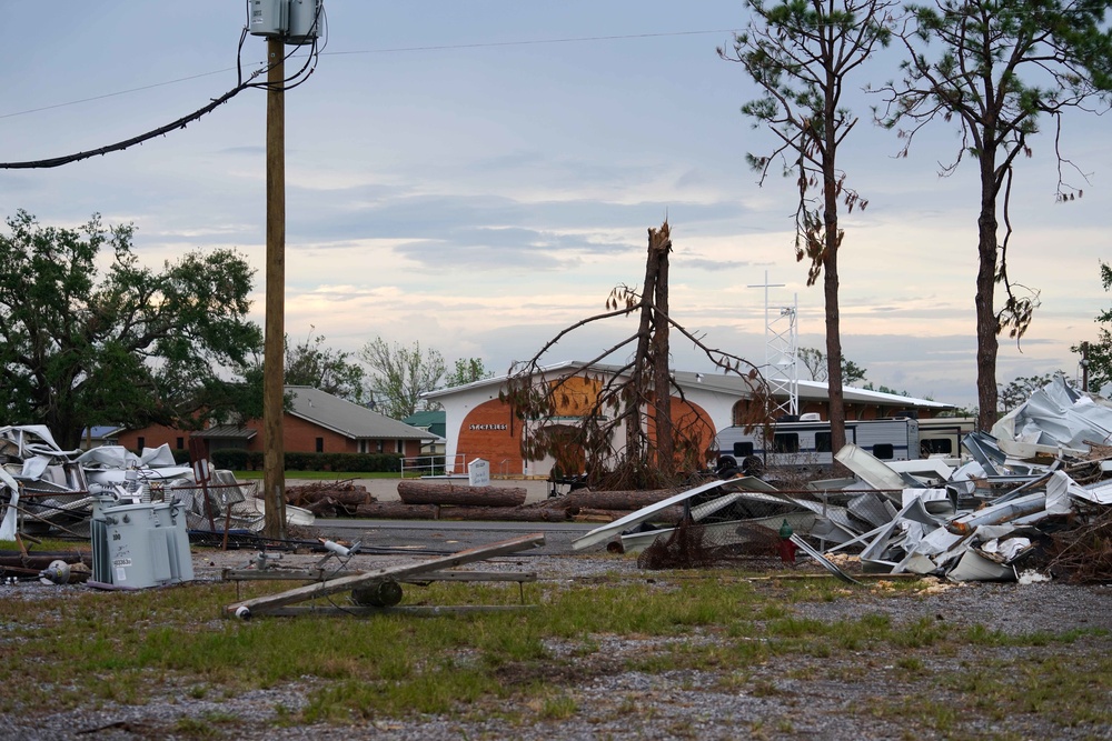 Hurricane Ida Storm Damage in Pointe Aux Chenes