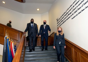 Secretary of Defense Austin Hosts Slovakia's Minister of Defense