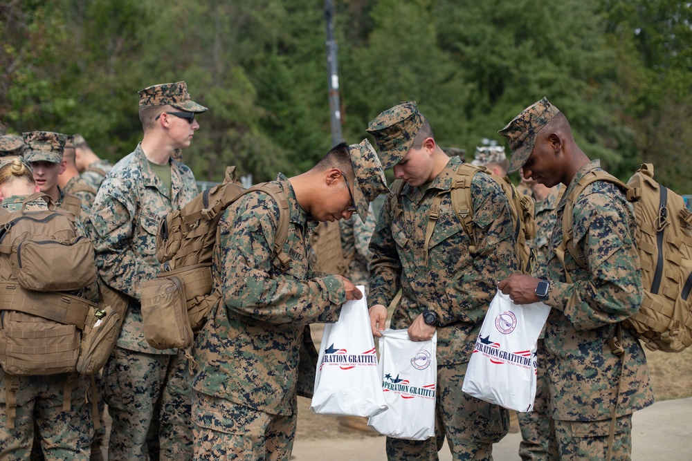 Marines Receive Care Packages from Operation Gratitude