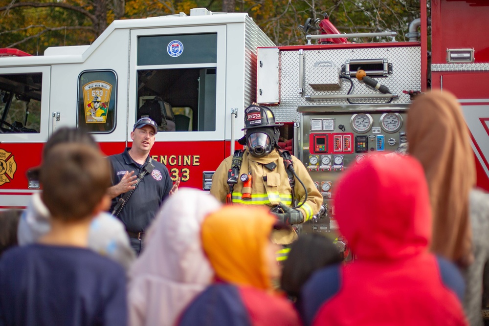 Quantico Fire Department Shows Afghan Guests a Static Display on TF Quantico