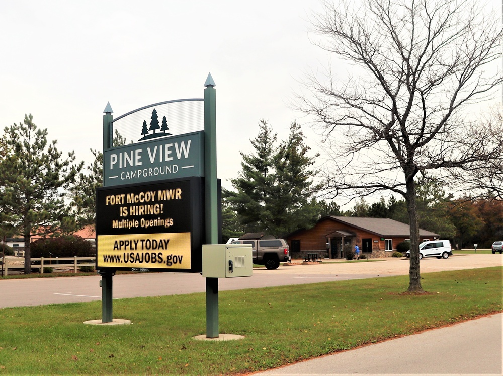 Pine View Campground at Fort McCoy