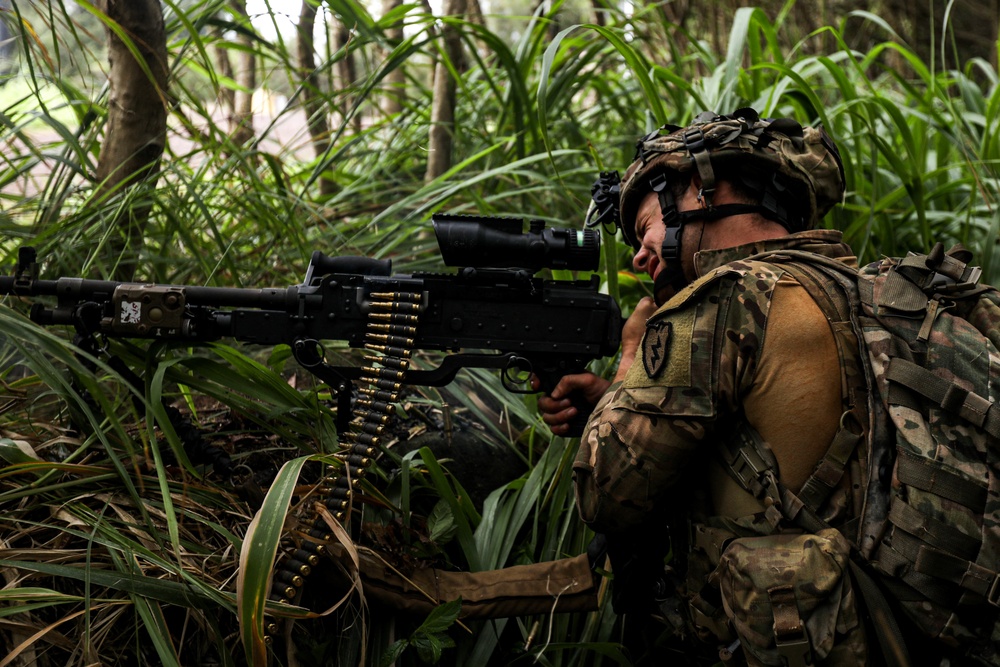 25th Infantry Division Soldiers train during JPMRC 22-01