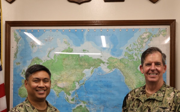 RADM Dollaga, CSG 7 Hosts RDML Donnelly, CTF-70