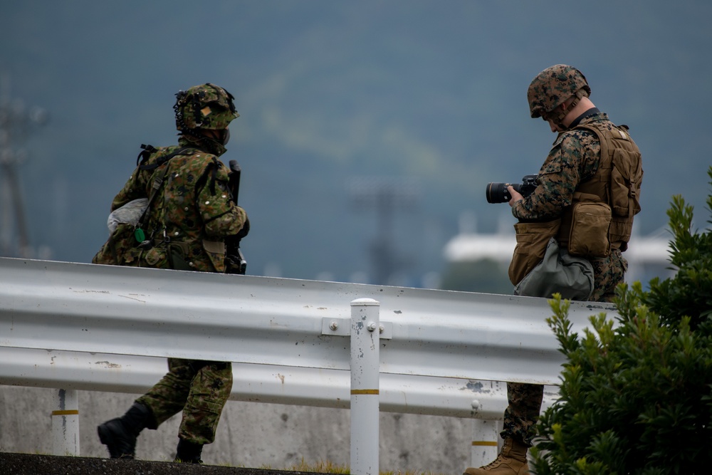 Exercise Active Shield 2021: Japan Ground Self Defense Force Provide Security