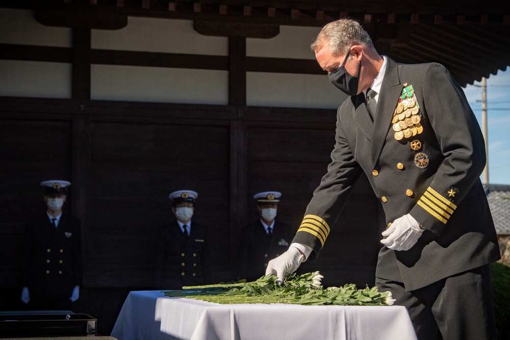 CFAS attends JMSDF Higashiyama Park Memorial