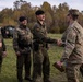 U.S. Army Cpt. Shakes Hands With Visiting German Soldiers