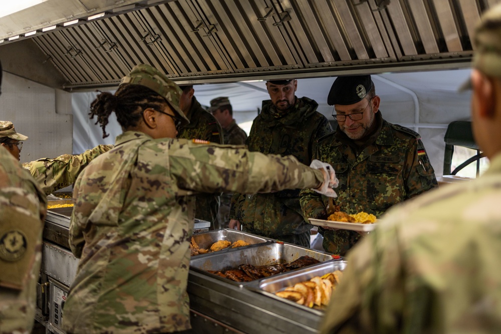 Culinary Specialists From 2nd Cavalry Regiment Provide Meals for German Soldiers