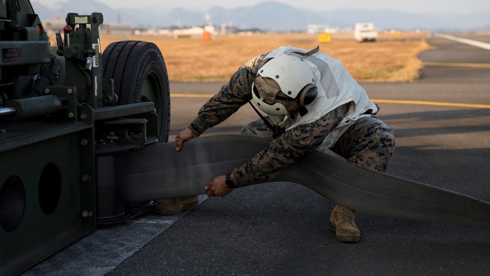 Exercise Active Shield 21: MCAS Iwakuni Marines Conduct an Arrested Landing of Aircraft