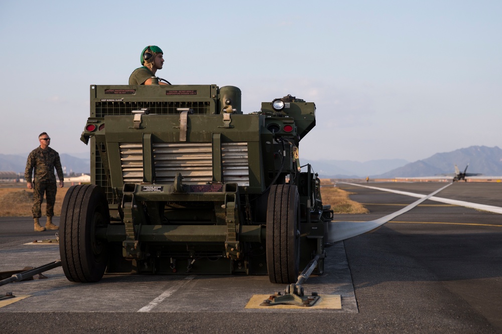 Exercise Active Shield 21: MCAS Iwakuni Marines Conduct an Arrested Landing of Aircraft