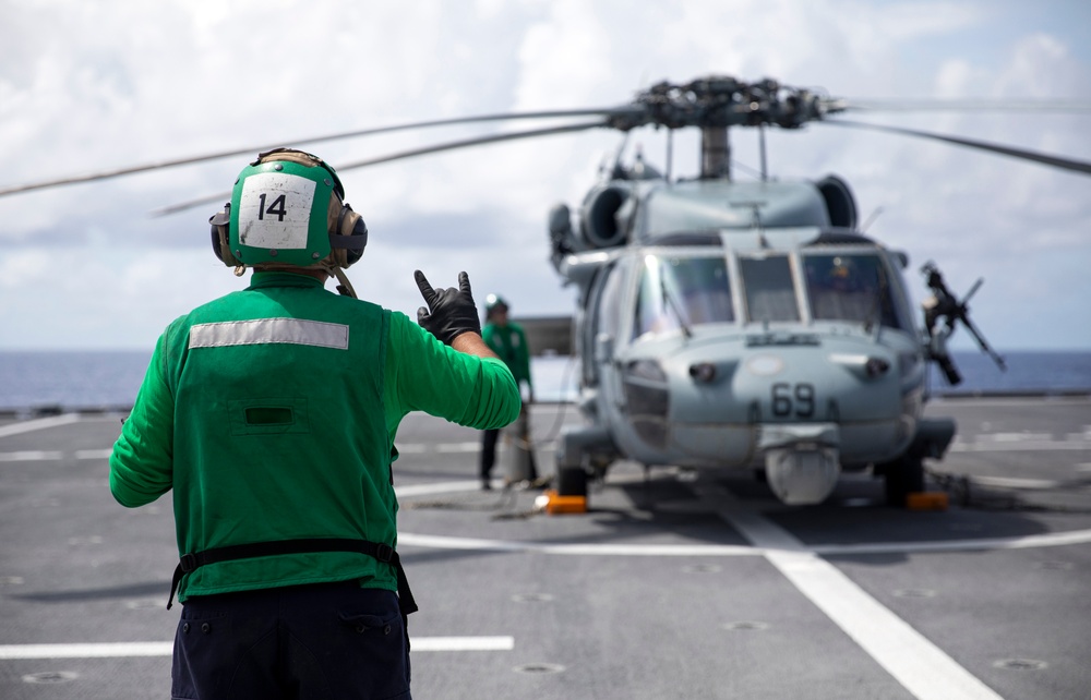 USS Tulsa Flight Operations