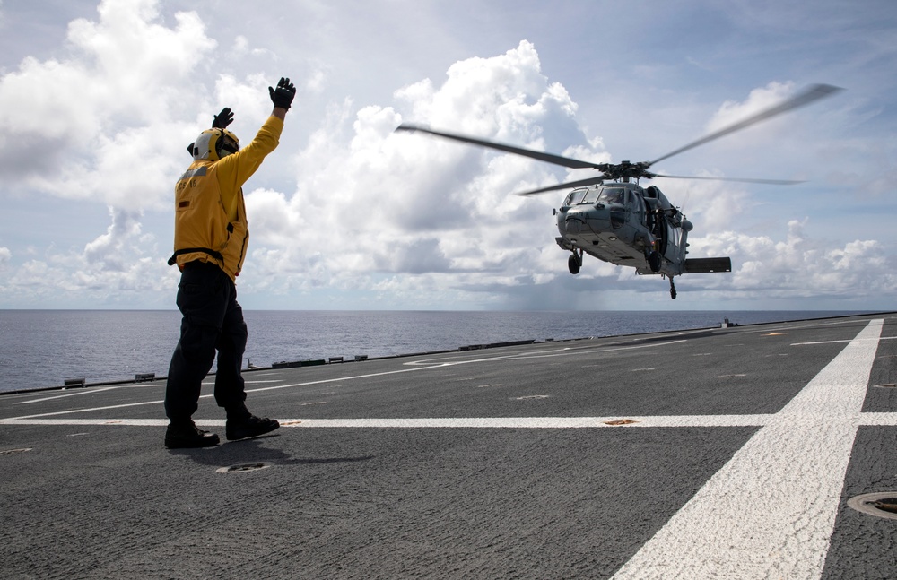 USS Tulsa Flight Operations