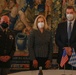 Gen. Christopher Cavoli, U.S. Army Europe and Africa Commanding General, the Honorable Christine Wormuth, U.S. Secretary of the Army, and Markus Soeder, the Bavarian Minister President, Pose for a Photo Before the Bavarian Streamer Ceremony