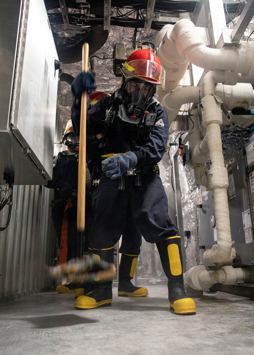 USS Tulsa Damage Control Training