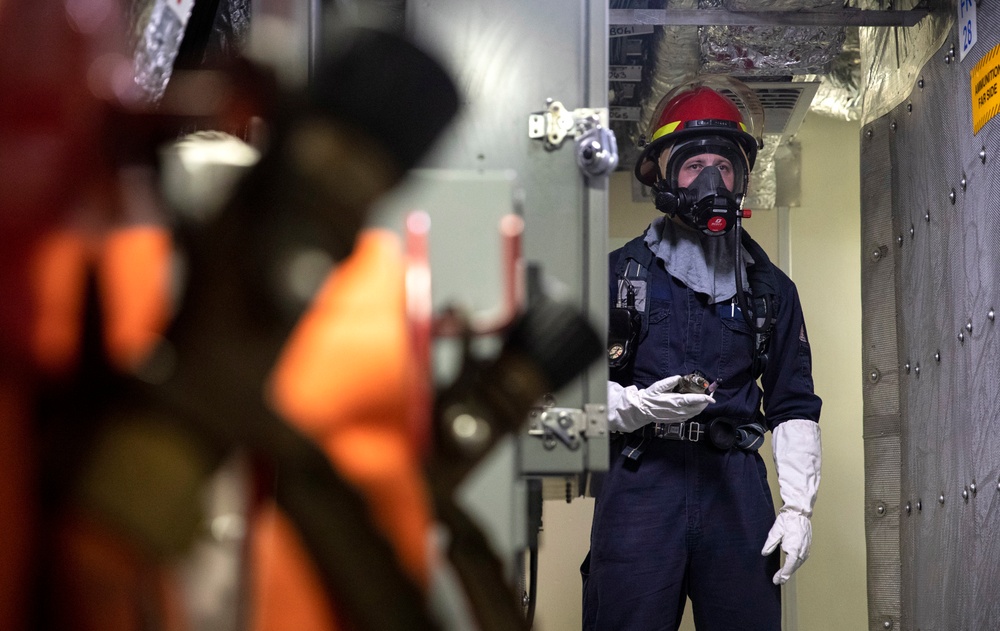 USS Tulsa Damage Control Training