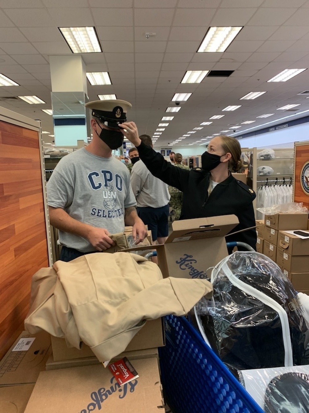 DVIDS Images NEX Norfolk assists newly selected Chief Petty