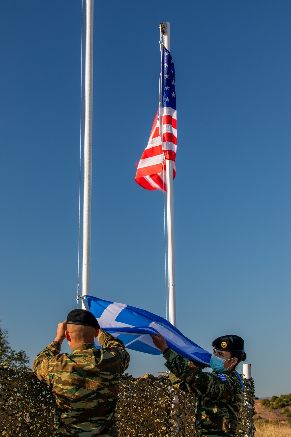 1-16th Infantry Regiment attends Hellenic Tank Challenge 2021 opening ceremony at Triantafyllides Camp, Greece