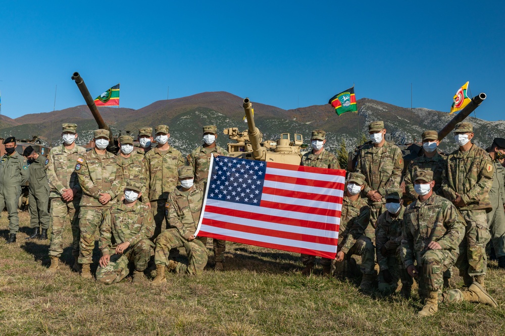 1-16th Infantry Regiment attends Hellenic Tank Challenge 2021 opening ceremony at Triantafyllides Camp, Greece