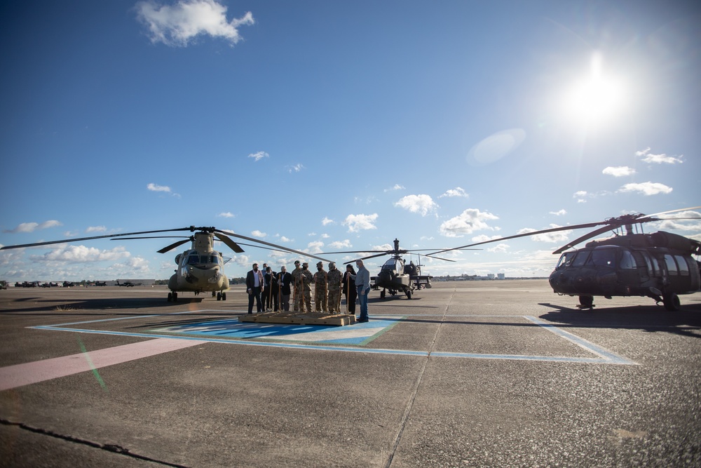 3rd Combat Aviation Brigade breaks ground on a new hangar facility.