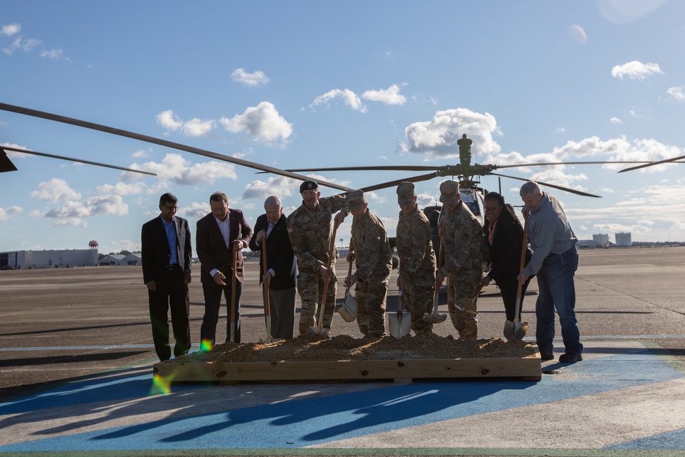 3rd Combat Aviation Brigade breaks ground on a new hangar facility.