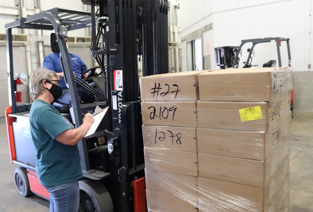 Fort McCoy Logistics Readiness Center food service warehouse operations continue at steady pace