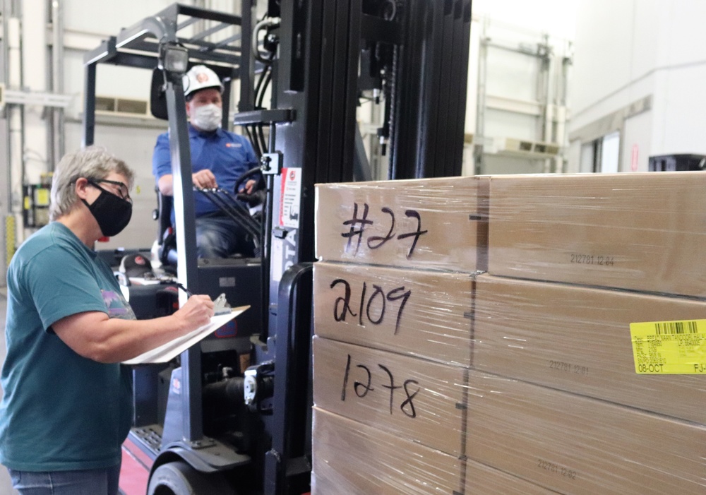 Fort McCoy Logistics Readiness Center food service warehouse operations continue at steady pace