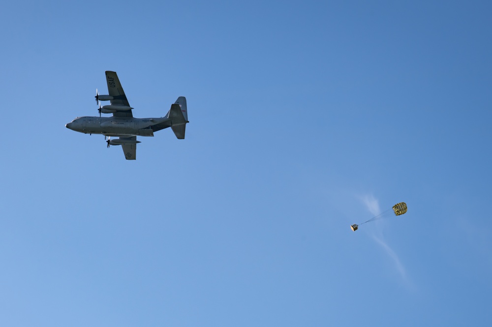 Five ship formation flight at 179th Airlift Wing