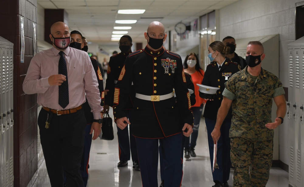 SMMC Visits Hometown MCJROTC