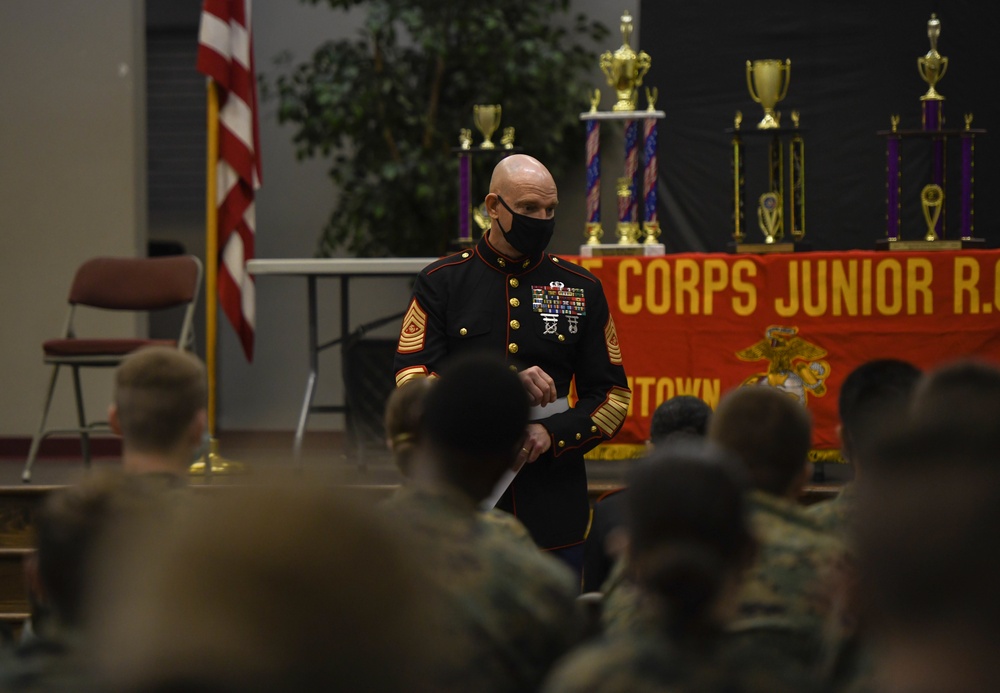 SMMC Visits Hometown MCJROTC