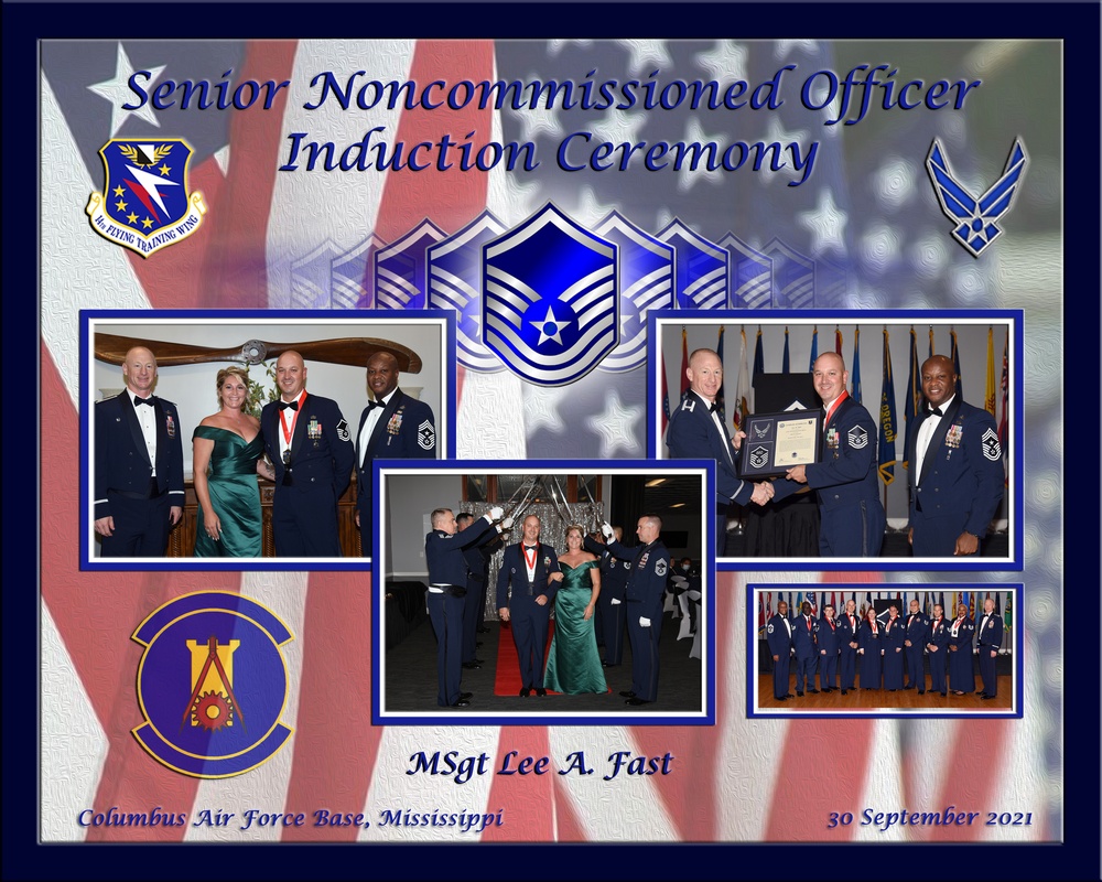 SRNCO Inductees were awarded collage at Induction