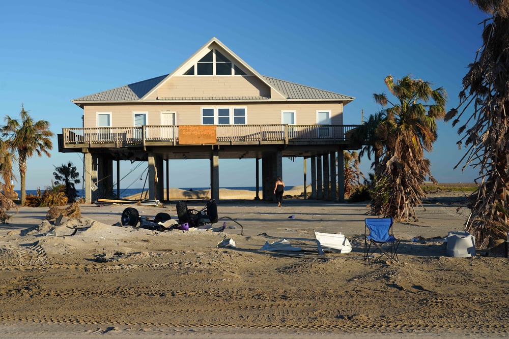 Hurricane Ida: Grand Isle Storm Damage