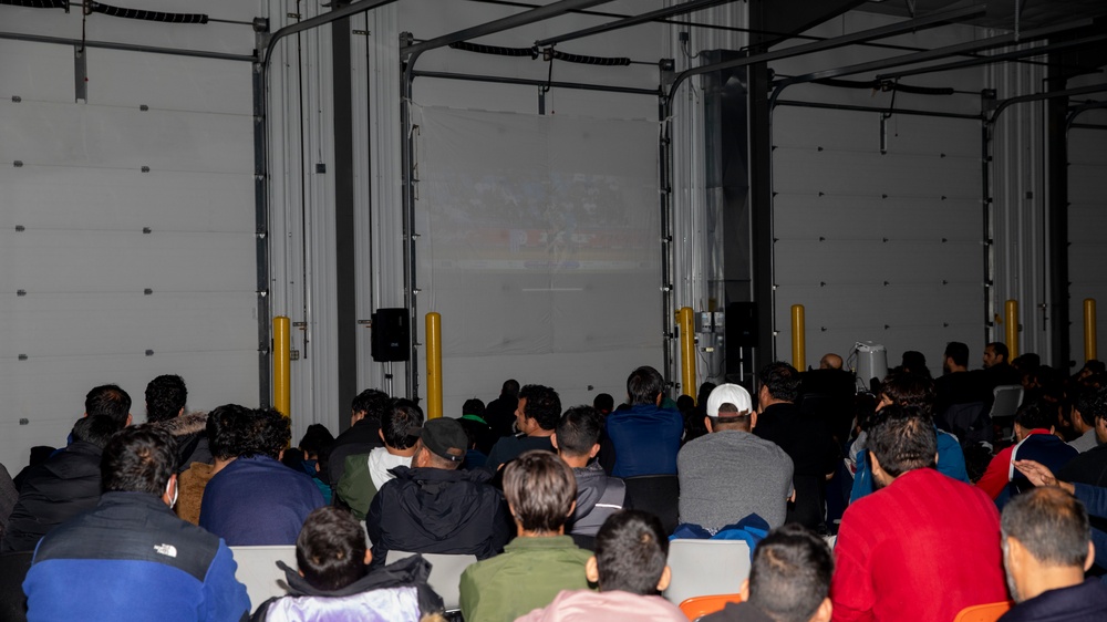 Afghan Evacuees Attend Cricket World Cup Watch Party