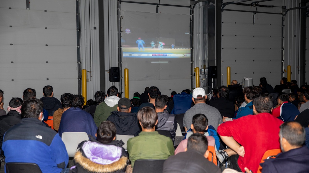 Afghan Evacuees Attend Cricket World Cup Watch Party