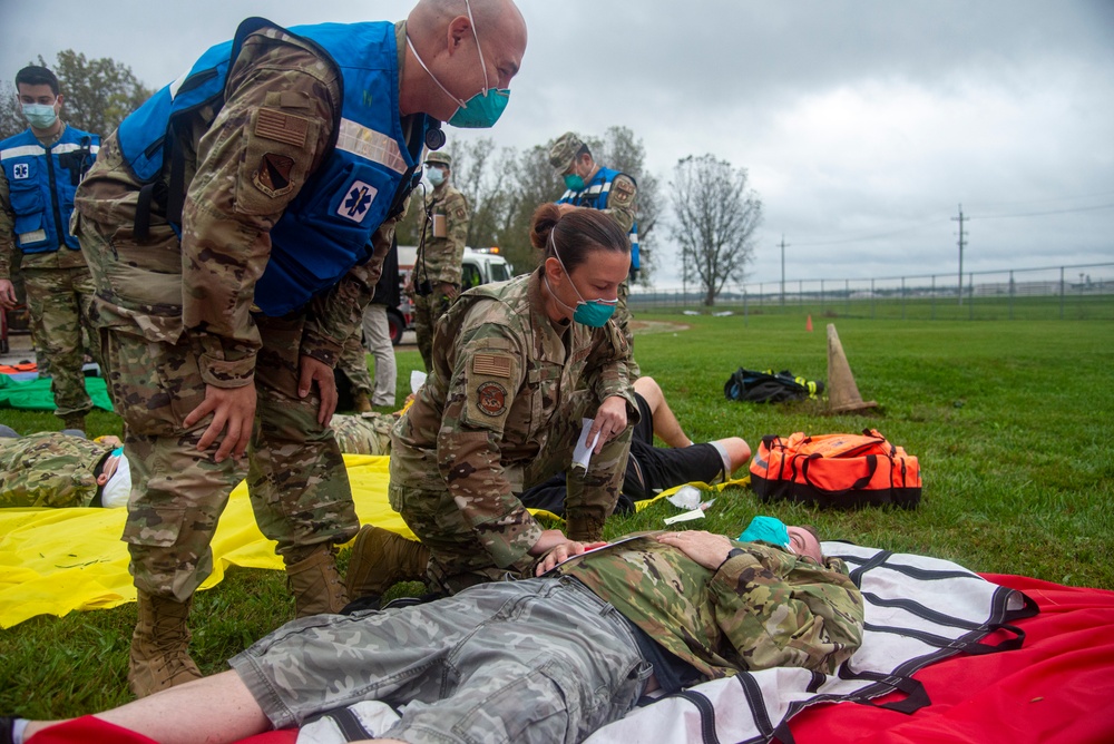 Base exercises mass-casualty response