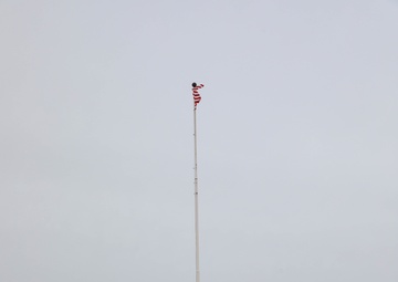 Presenting Colors at the Closing of Yudh Abhyas 21