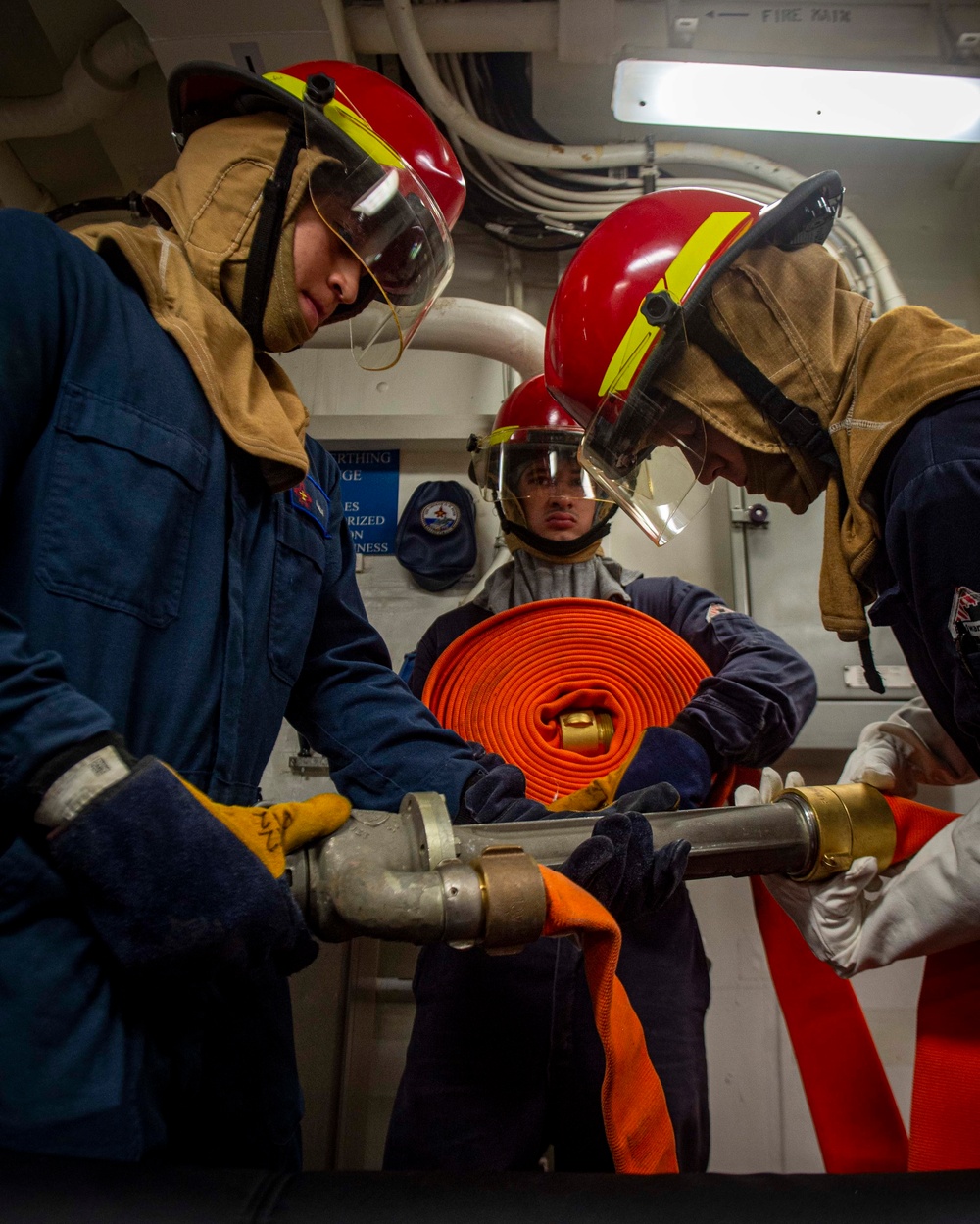 GHWB Conducts a Flooding Drill