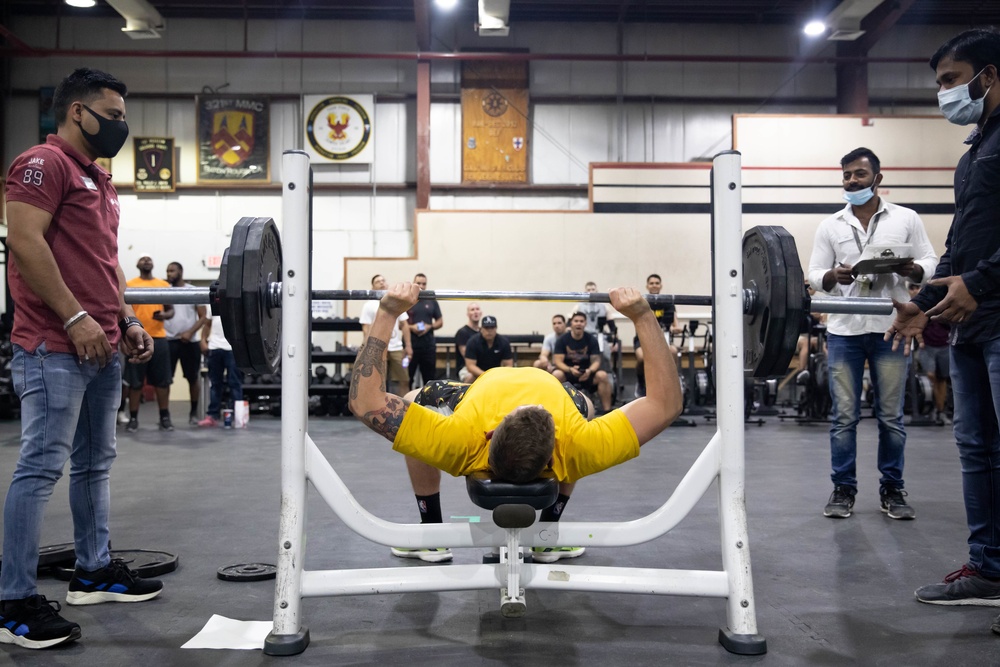 Camp Arifjan Bench Press Competition