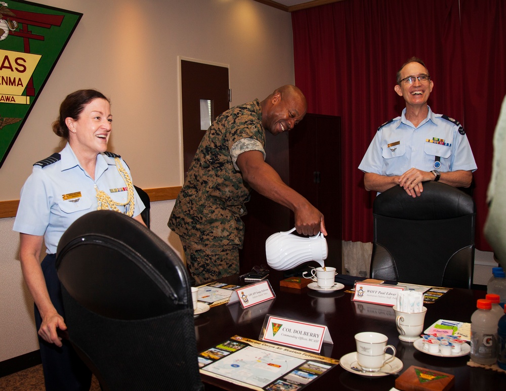 The RAAF Defense Attaché visits MCAS Futenma